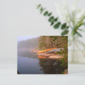 Campingplatz Foggy Canoe, Kawnipi-See, Postkarte (Stehend Vorderseite)