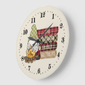 Campingplatz fügt Familienname gnome hinzu Große Wanduhr (Winkel)