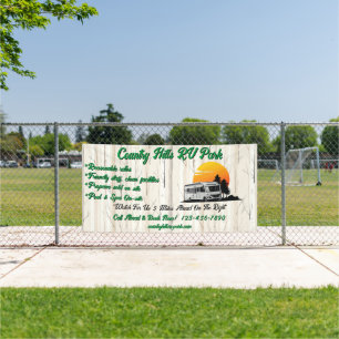 Campingplatz-Highway im RV-Park anpassen Banner