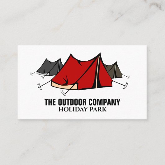 Campingplatz, Holiday Park Eigentümer, Manager Visitenkarte (Vorderseite)