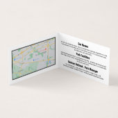 Campingplatz, Holiday Park im Detail Visitenkarten (Innenseite)