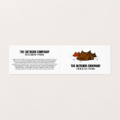 Campingplatz, Holiday Park im Detail Visitenkarten (Außenseite Aufgefaltet)