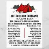 Campingplatz, Holiday Park Werbung Flyer (Vorne)