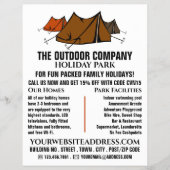 Campingplatz, Holiday Park Werbung Flyer (Vorne)