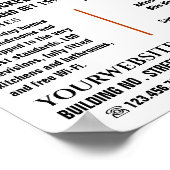 Campingplatz, Holiday Park Werbung Poster (Ecke)