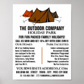 Campingplatz, Holiday Park Werbung Poster (Vorne)