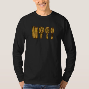 Campingplatz-Holzlöffelschnitzerei Outdoor-Camping T-Shirt
