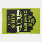 Campingplatz King Geschenke für Campinggäste Geschirrtuch (Horizontal)
