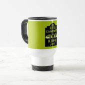 Campingplatz King Geschenke für Campinggäste Reisebecher (Vorderseite Links)