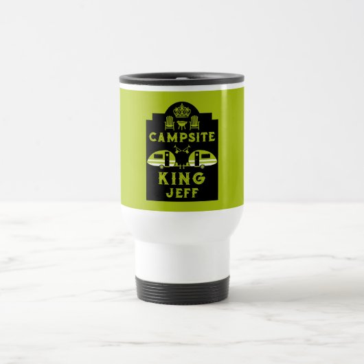 Campingplatz King Geschenke für Campinggäste Reisebecher (Mittel)
