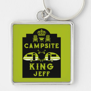 Campingplatz King Geschenke für Campinggäste Schlüsselanhänger
