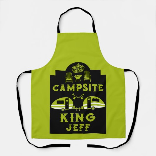 Campingplatz King Geschenke für Campinggäste Schürze (Vorderseite)