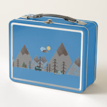 Campingplatz Metall-Lunchbox