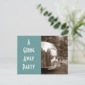 Campingplatz Postcard Vintage weg Postkarte (Stehend Vorderseite)