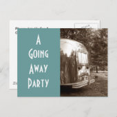 Campingplatz Postcard Vintage weg Postkarte (Vorne/Hinten)