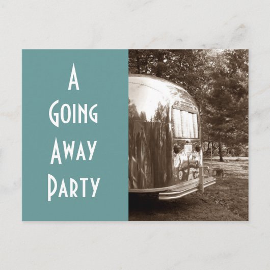 Campingplatz Postcard Vintage weg Postkarte (Vorderseite)