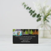 Campingplatz & RV Park Rustikales Outdoor-Design Visitenkarte (Stehend Vorderseite)