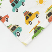 Campings-Abenteuer-Wohnwagen Fleecedecke (Ecke)