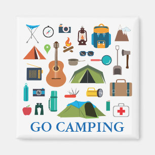 Campings-Ausrüstung Magnet