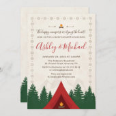 Campings-Brautparty-Einladung Einladung (Vorne/Hinten)