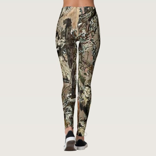 Campings-Camouflage camoflage blinde Jagd-Liebe Leggings (Rückseite)
