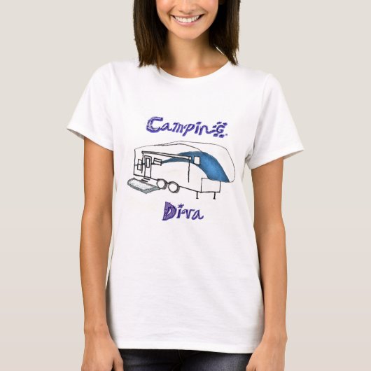 Campings-Diva T-Shirt (Vorderseite)