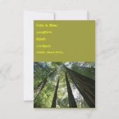 Campings-Doppeltes versah Einladung mit Seiten (Rückseite)