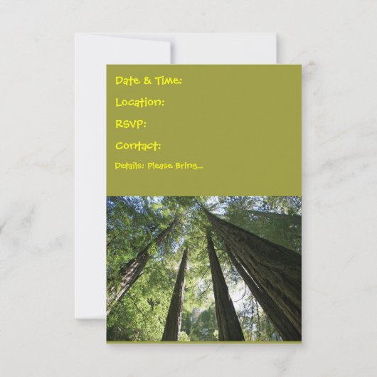 Campings-Doppeltes versah Einladung mit Seiten (Rückseite)