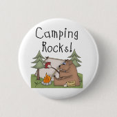 Campings-Felsen Button (Vorderseite)