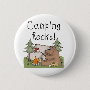 Campings-Felsen Button
