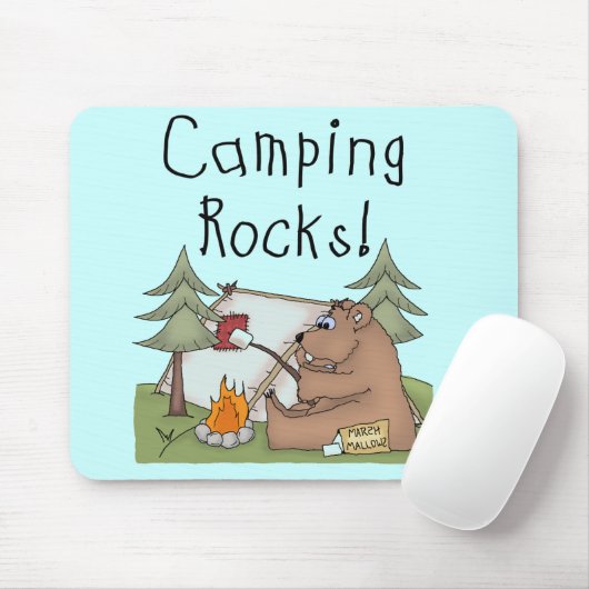 Campings-Felsen Mousepad (Mit Mouse)