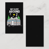 Campings-Geschenk - wir schlafen um Camper Visitenkarte (Vorne/Hinten)