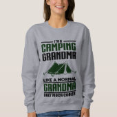 Campings-Großmutter Sweatshirt (Vorderseite)