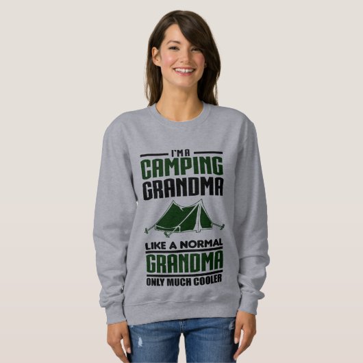 Campings-Großmutter Sweatshirt (Vorne ganz)
