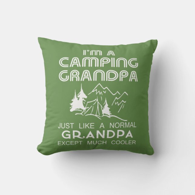 Campings-Großvater Kissen (Vorderseite)