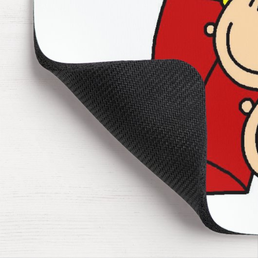 Campings-heraus Strichmännchen Mousepad (Ecke)