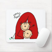 Campings-heraus Strichmännchen Mousepad (Mit Mouse)