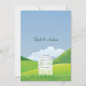 Campings-Hochzeit Einladung (Rückseite)