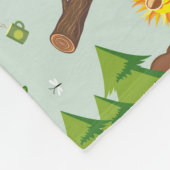 Campings-Muster Fleecedecke (Ecke)