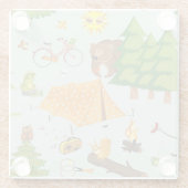 Campings-Muster Glasuntersetzer (Rückseite)