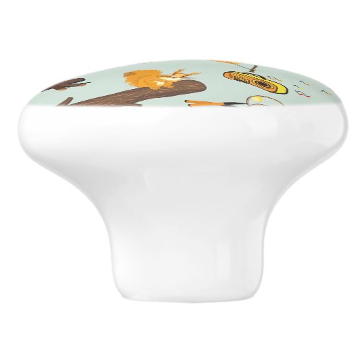 Campings-Muster Keramikknauf (Seitenansicht)