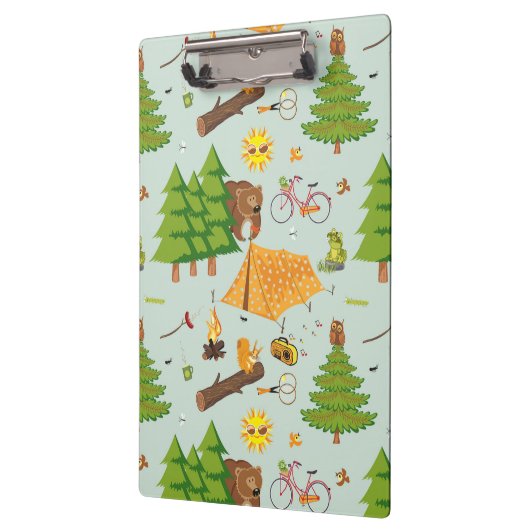 Campings-Muster Klemmbrett (Links)