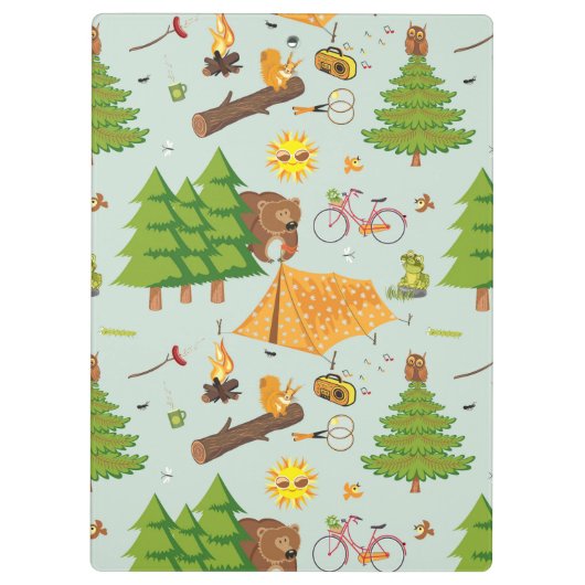 Campings-Muster Klemmbrett (Rückseite)