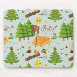 Campings-Muster Mousepad