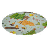 Campings-Muster Schneidebrett (Ecke)