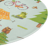 Campings-Muster Schneidebrett (Ecke)