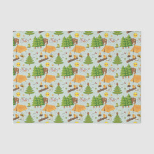 Campings-Muster Seidenpapier