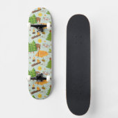 Campings-Muster Skateboard (Vorderseite)