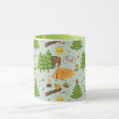 Campings-Muster Tasse (Zentrum)