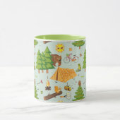 Campings-Muster Tasse (Zentrum)